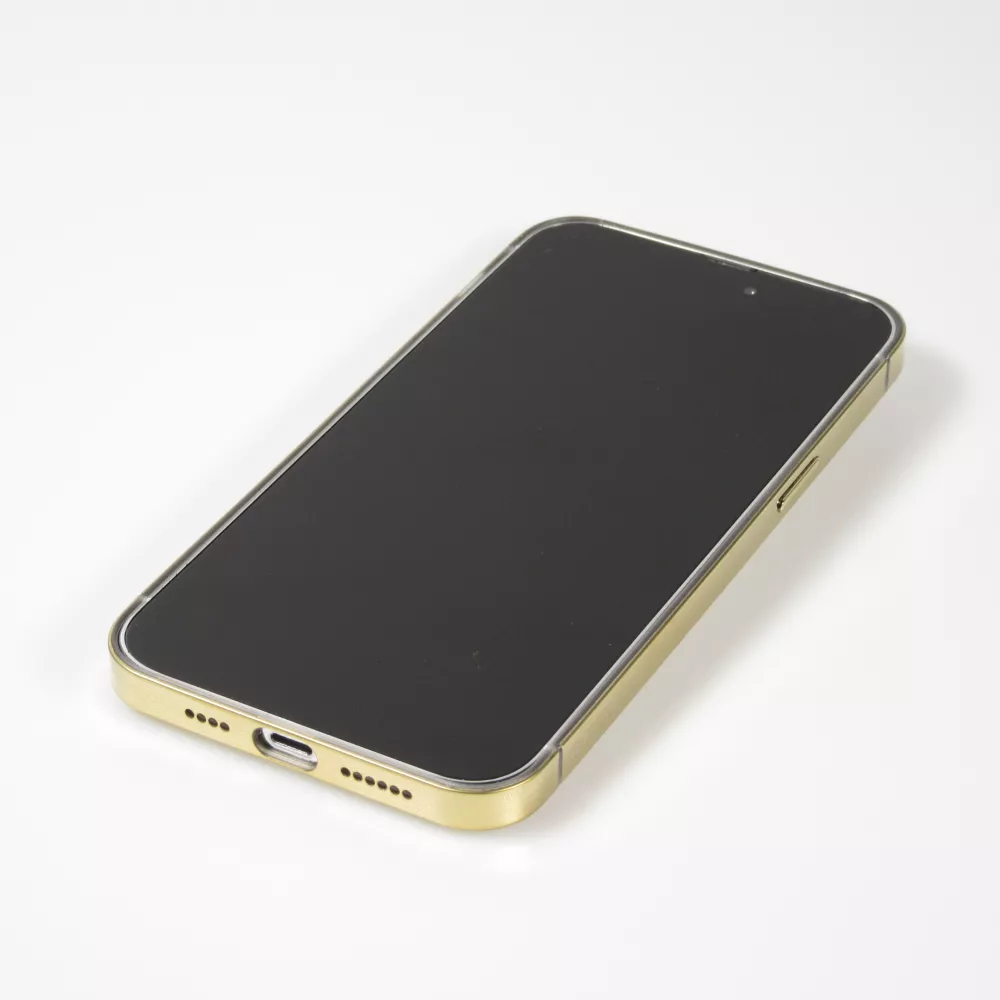 iPhone 14 Pro Case Hülle - Unsichtbares Schutzcover in iPhone Farbe - Gold
