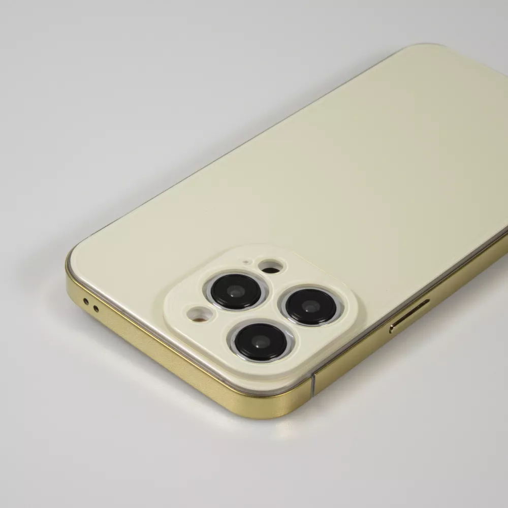 iPhone 14 Pro Case Hülle - Unsichtbares Schutzcover in iPhone Farbe - Gold
