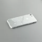 Coque iPhone 16e - Gel petit coeur transparent - Blanc