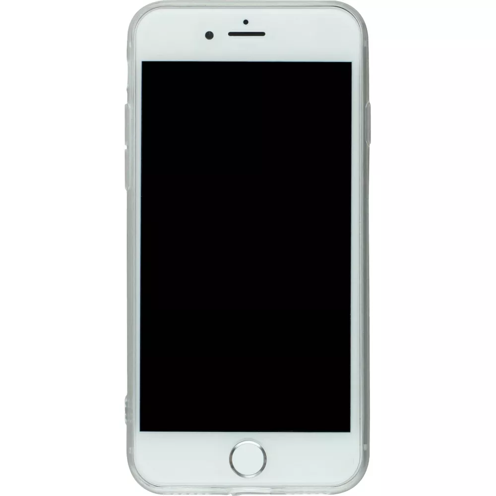 Coque iPhone 16e - Gel petit coeur transparent - Blanc