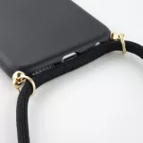 Coque iPhone 16e - Bio Eco-Friendly nature avec cordon collier - Noir