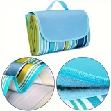 Couverture de pique-nique imperméable extra-large portable anti-sable pour camping plage et parc (200 x 200 cm)