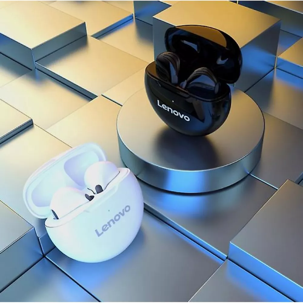 Ecouteurs Lenovo HT38 sans fil Bluetooth true wireless earbuds avec touch control - Blanc