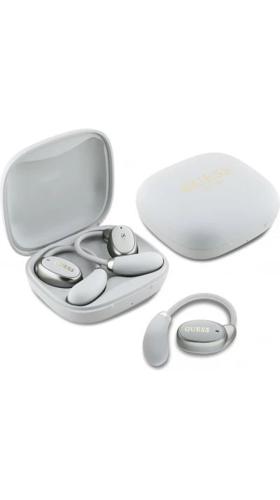 Guess Bluetooth Knochenleitungs-Ohrhörer OWS Satin Soft Touch - Beige
