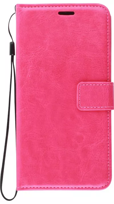 Hülle Samsung Galaxy A54 5G - Premium Flip Leder Tasche - Dunkelrosa
