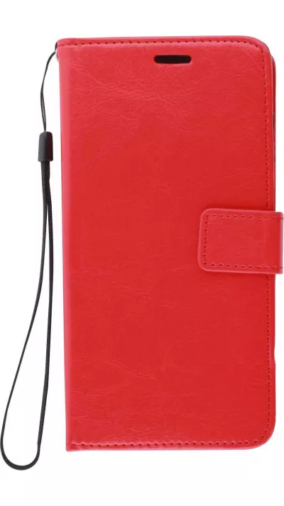 Hülle Samsung Galaxy A54 5G - Premium Flip Leder Tasche - Rot