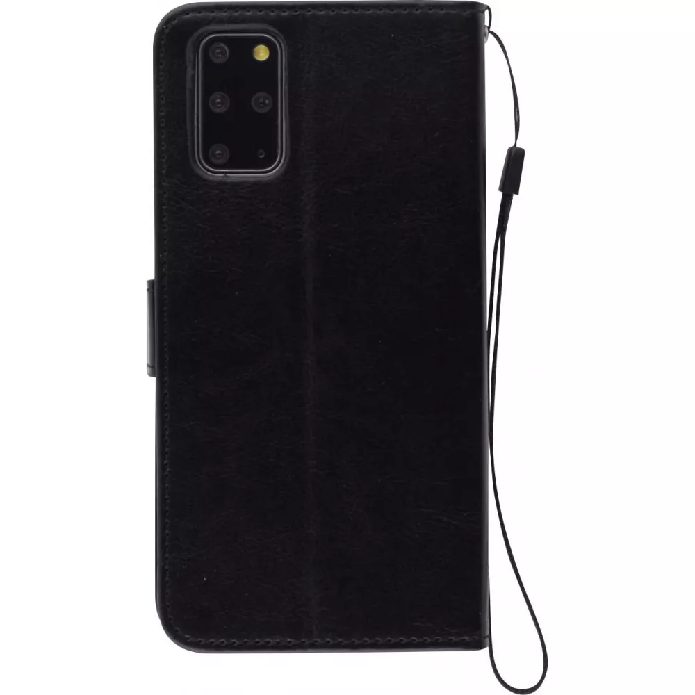 Hülle Samsung Galaxy S22+ - Premium Flip Leder Tasche - Schwarz