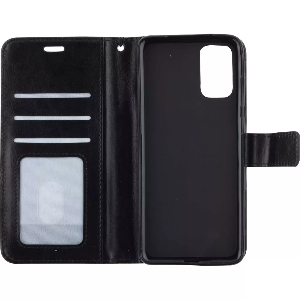 Hülle Samsung Galaxy S22+ - Premium Flip Leder Tasche - Schwarz