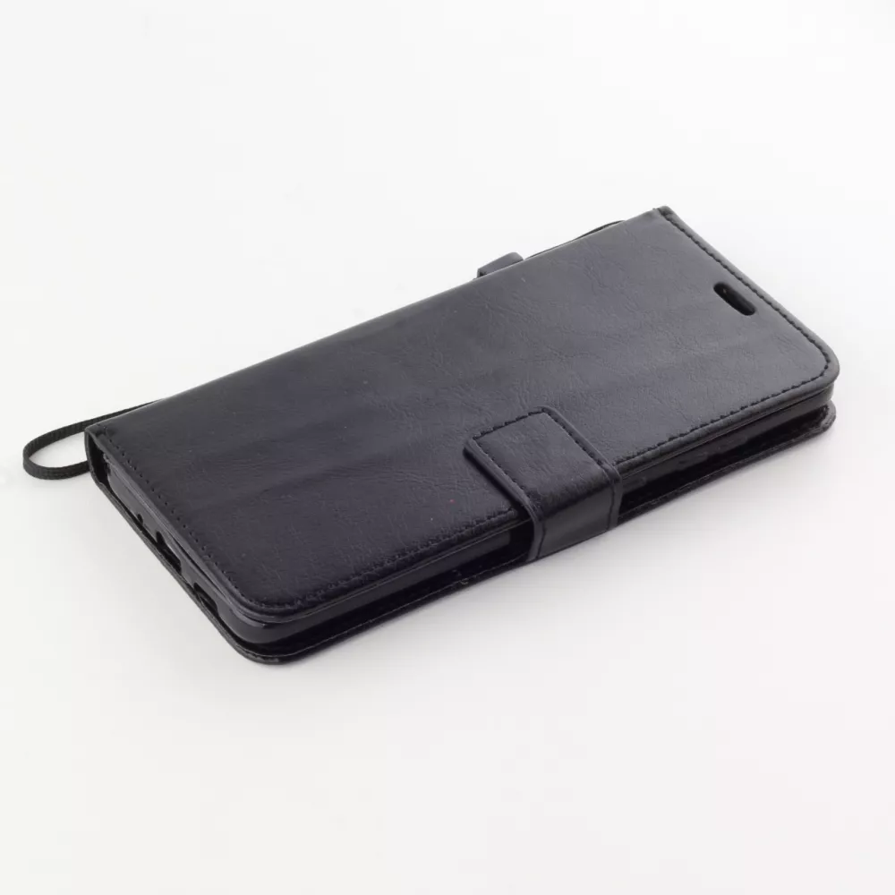 Hülle Samsung Galaxy S22+ - Premium Flip Leder Tasche - Schwarz