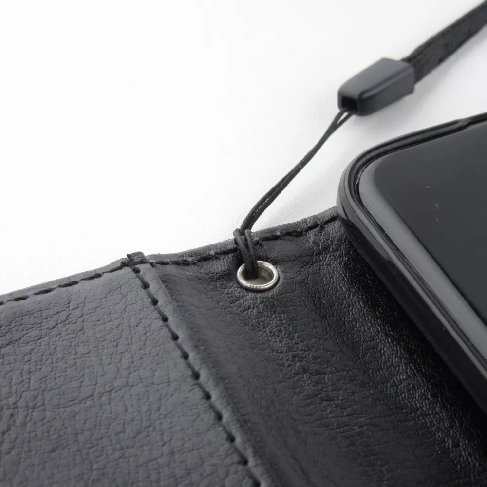 Hülle Samsung Galaxy S22+ - Premium Flip Leder Tasche - Schwarz