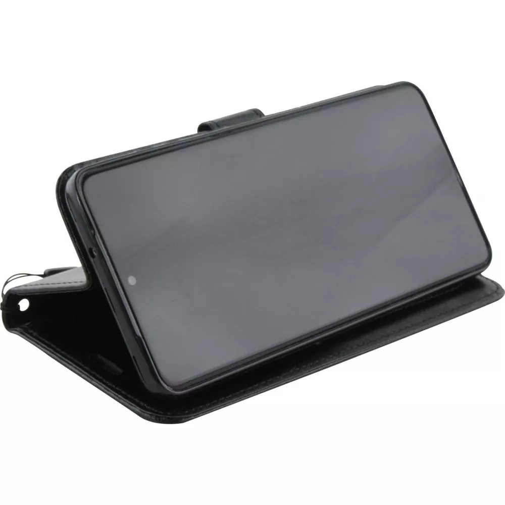 Hülle Samsung Galaxy S22+ - Premium Flip Leder Tasche - Schwarz