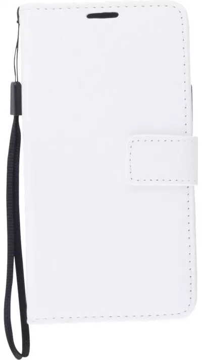 Hülle iPhone 11 - Premium Flip Leder Tasche - Weiss