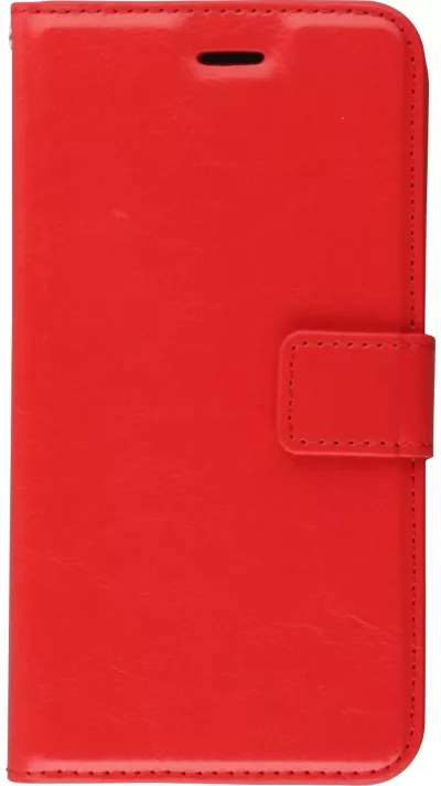 Hülle iPhone 11 Pro Max - Premium Flip Leder Tasche - Rot