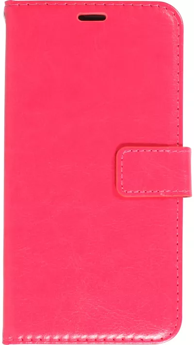 Fourre Samsung Galaxy S24 - Premium Flip cuir lisse porte-cartes - Rose foncé