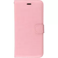 Hülle iPhone 16e - Premium Flip Leder Tasche - Hellrosa