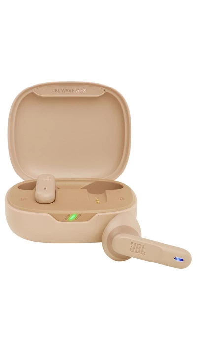 JBL Wave Flex TWS deep bass - écouteurs in-ear sans fil Bluetooth - Beige