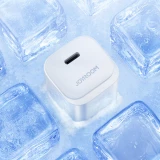 JOYROOM Mini chargeur USB-C 20W PowerDelivery fast charger + câble de charge USB-C vers Lightning - Blanc