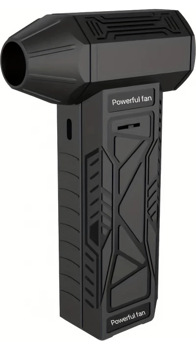 Hochgeschwindigkeits Mini Turbofan Handventilator (130000 U/min) Tragbarer Ventilator - Schwarz
