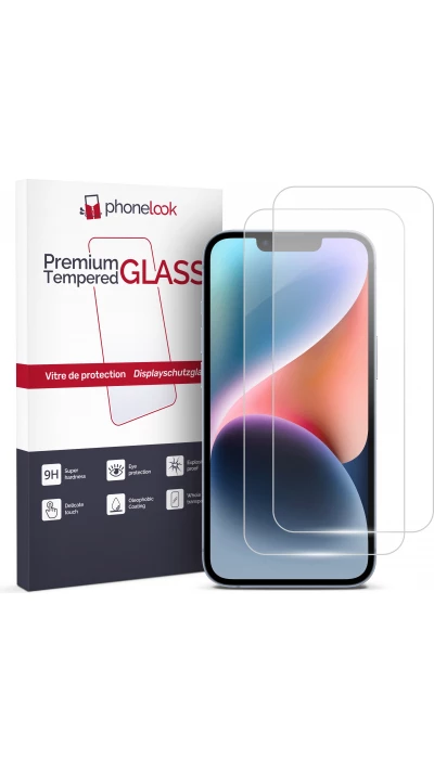 2er Set Panzer Glas Displayschutzfolie - iPhone 14 Pro Max