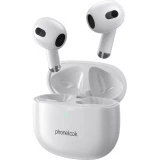 PhoneLook Pods 2 - Ecouteurs Bluetooth 5.3 sans fil TWS In-Ear ENC + boîte de chargement - Blanc