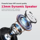 PhoneLook Pods 2 - Ecouteurs Bluetooth 5.3 sans fil TWS In-Ear ENC + boîte de chargement - Noir