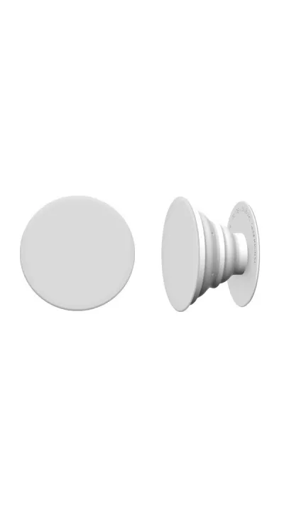 Pop Socket - Support de doigt interchangeable pour Smartphone / Tablettes - Blanc
