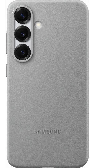Coque Samsung Galaxy S25 - Premium en cuir vegan Backcover KindSuit - Gris