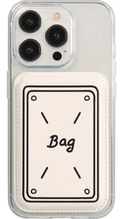 Premium magnetischer Kartenhalter mit starker Haftung - Kompatibel mit Apple MagSafe  - Design nr 15