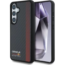 Coque Samsung Galaxy S25 - Red Bull Racing Carbon Powerbar MagSafe - Noir