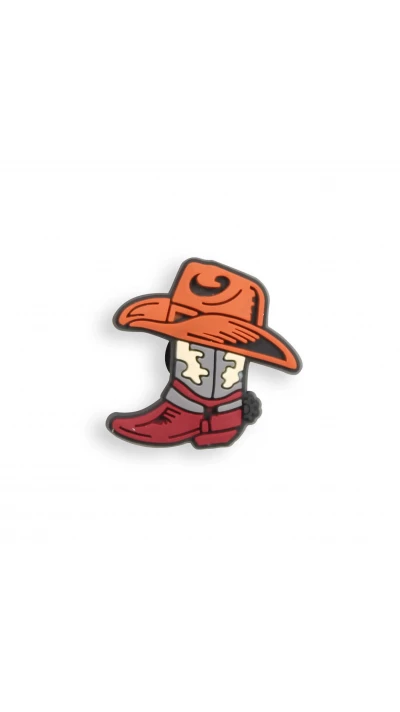 Charm bijou 3D pour coque avec trous style Crocs - Cowboy Hat & Boots