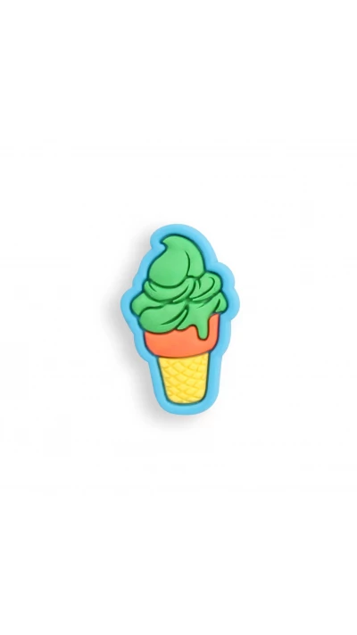 Charm bijou 3D pour coque avec trous style Crocs - Green Ice Cream