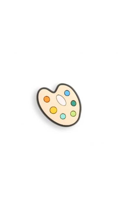 Charm bijou 3D pour coque avec trous style Crocs - Plate of paint