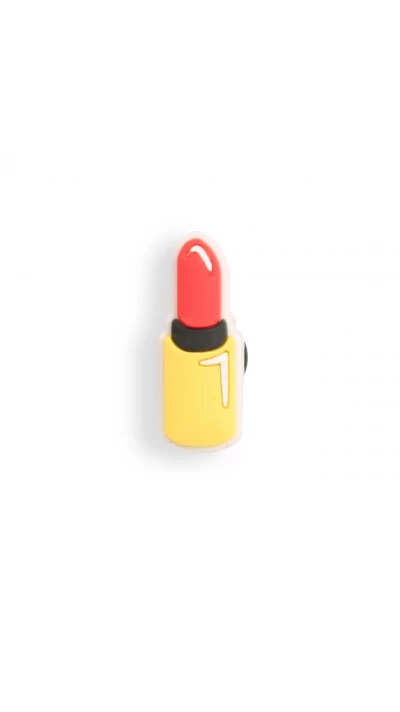 Charm bijou 3D pour coque avec trous style Crocs - Red Lipstick