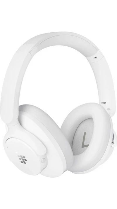 Casque sans fil Bluetooth Tronsmart SOUNFII Q20S Hybrid ANC avec réduction de bruit active - Blanc