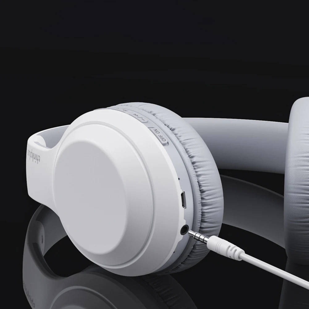 Casque Lenovo thinkplus TH10 over-ear sans fil Bluetooth 5.0 Dualpower loudspeaker - Blanc