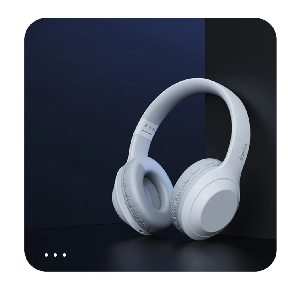 Casque Lenovo thinkplus TH10 over-ear sans fil Bluetooth 5.0 Dualpower loudspeaker - Blanc